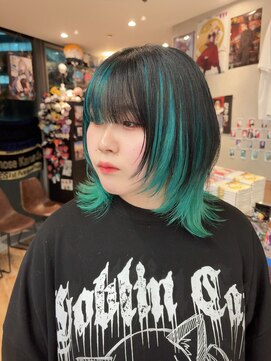 トーキョー オタクヘアー(TOKYO OTAKU HAIR) ウルフカット ブリーチ