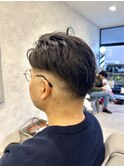 ナチュラルバックxスキンフェード