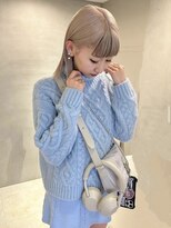 ペレ アネックス 大阪梅田茶屋町店(PELE ANNEX)&nbsp;くびれヘア/アプリコットオレンジ/夏のヘアアレンジ/梅田