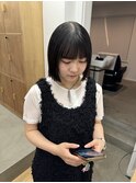 切りっぱなしボブ
