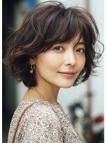 アヴァンス プロデュース バイ エガオ 大阪梅田店(AVANCE. PRODUCED by EGAO)&nbsp;ふんわりボブパーマ＋ボブレイヤーカット