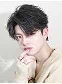 アップバングフェザー/フェザーパーマ/韓国マッシュ