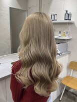 アジールヘア 北千住駅西口店(agir hair)&nbsp;ハイトーンミルクティーベージュブロンドカラー