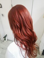 グレイス ヘア デザイニング(GRACE hair designing)&nbsp;ブリーチオンカラー　オレンジ