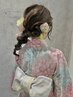 【学割U24】浴衣の着付け(持込)+ヘアセット付き