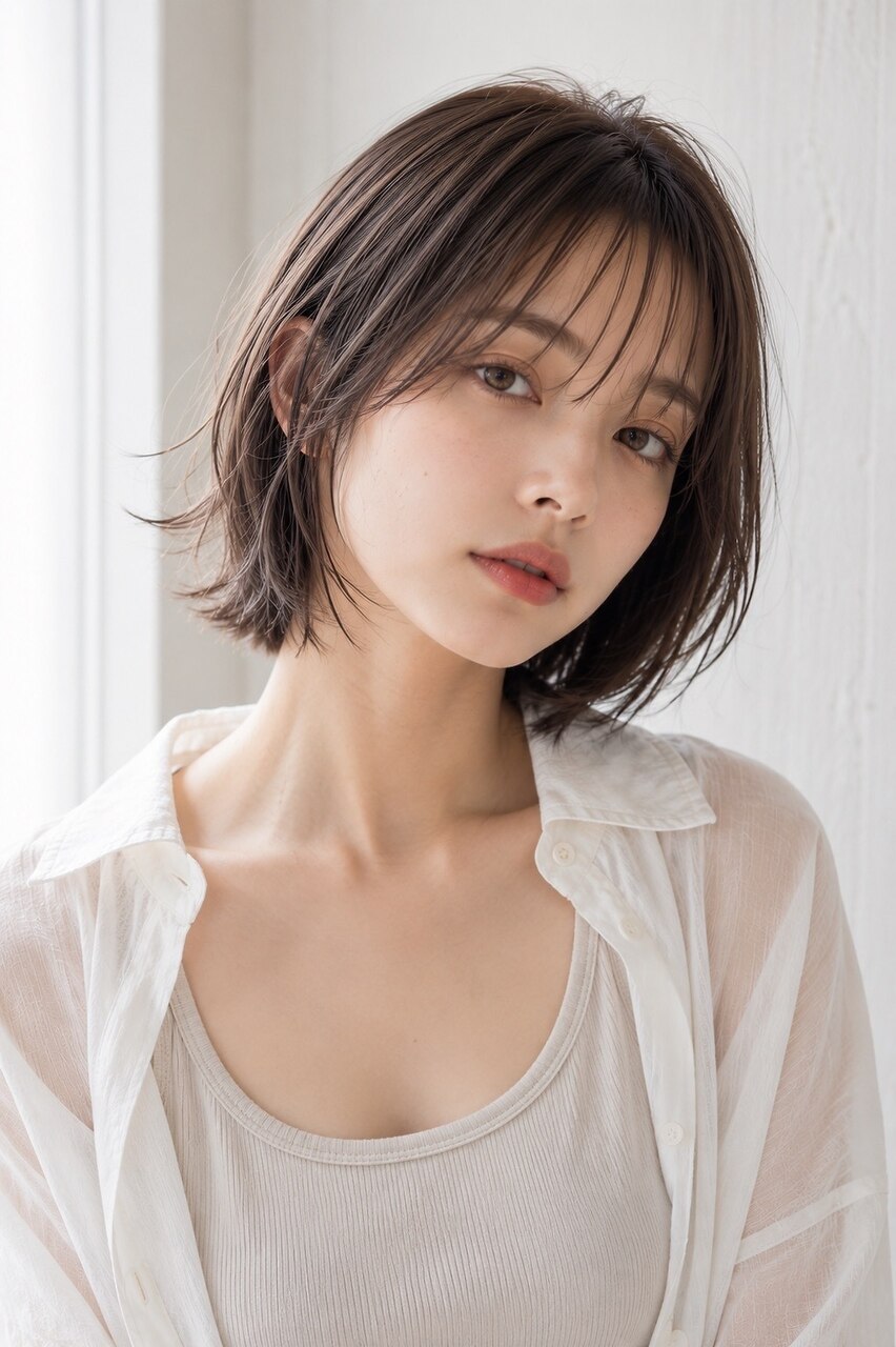 【期間限定】カット+艶カラー＋美髪トリ \12,100→\5,500
