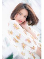 ミック ヘアアンドビューティー 大山店(miq  Hair&Beauty)&nbsp;ナチュラルボブで…素髪美人a