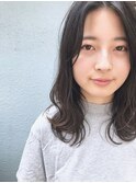 センターパート＊ニュアンスパーマ