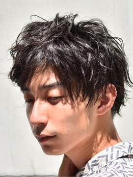 フリリ 新宿(Hulili men's hair salon) ソフトマッシュ2ブロック×ナロースパイラル