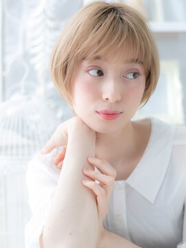 モッズヘア 上尾西口店(mod's hair) シースルーバング大人ハイライトマッシュボブb上尾20代30代40代