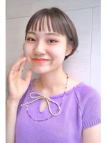 ラレイ(Lalei)&nbsp;大人可愛い20代30代グレージュ小顔丸みショート  ショートバング