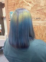 アド ヘア プレイス(adon hair place)&nbsp;五厘刈りオーロラcolor