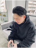 スキンフェード×コームオーバー