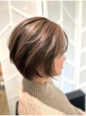 30代40代50代透明感カラーチョコレートミントベージュ白髪ぼかし