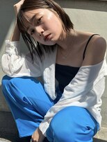 ルー(Luu)&nbsp;インナーカラー切りっぱなしボブ神戸/東灘/住吉/岡本/摂津本山