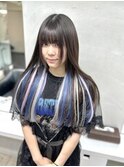 インナーカラー風シールエクステ80枚/南船場