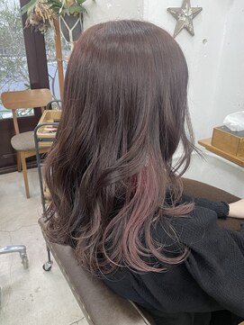 リッカ(RICCA) 【イヤリングカラー】ピンクトーン×ゆる巻き♪