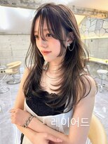 サイン 渋谷(SIGN)&nbsp;ザクザクレイヤーカット巻き方簡単ミディアムロング韓国表参道