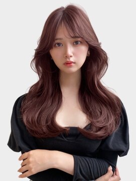 ユーフォリア 新宿通り(Euphoria) ローズブラウン/レイヤーカット/韓国巻き