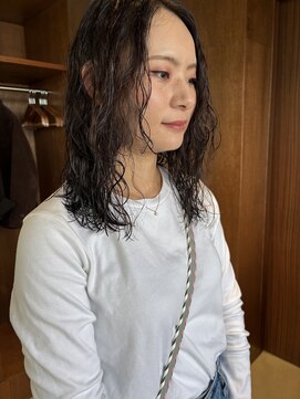 ヨロヘアー(YOLO hair) パーマ/ミディアム/グレー