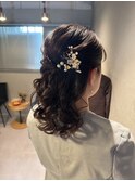 ハーフアップ