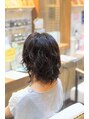 ヘアーメイク ラピス(hair make Lapis) 大きめロッドで仕上げたウルフパーマスタイル。