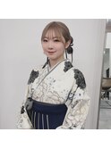 卒業式ヘア×袴
