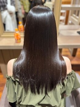 まるで髪質改善！！トリートメントいらずの最上級カラー導入◎トリートメント級のうるツヤ感が叶います☆