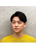 ラフなのにキマる　大人のアップバンク×ニュアンスパーマ