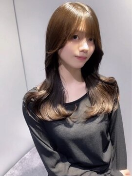 アルーシェウィズスカイ 原宿(Alushe with Sky) 韓国風スタイル/くびれヘア/ワンホンレイヤー/ロング