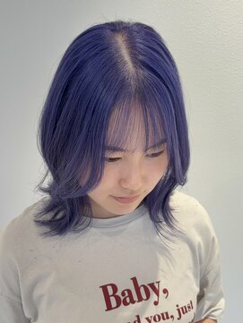 コト 福井大和田店(coto) 福井/ブルー/ブルーラベンダー/ダブルカラー/ケアブリーチ