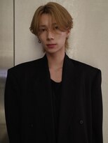 アンサー 渋谷(ANSWER)&nbsp;メンズバレイヤージュカラーハイライトカラーセンターパート韓国