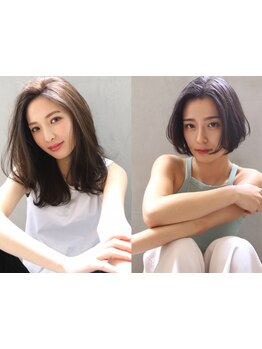 [京橋/学割]カット+リタッチカラー+Tr\4950/スピーディかつ再現性の高い施術でキレイが長く続く♪