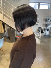 アールハーツ 峰店(R-HEARTS)&nbsp;前下がりボブはやっぱりツヤツヤがいいね！