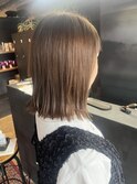 【札幌円山】切りっぱなし/ボブ/ベージュ/イルミナカラー