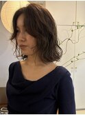 ボブパーマ/ニュアンスパーマ/ベージュ