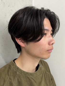 ガーデンタチカワネクスト(garden tachikawa next) 大人男子センターパート毛流れパーマニュアンスパーマ20代30代