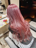 ニュートン(NEWTON)&nbsp;ピンク　ピンクベージュ　　ブリーチなしダブルカラー　立川