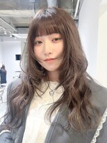 ローレンジウ(LOREN JU)&nbsp;着物ヘア/ダークアッシュ/ミディアムレイヤーカット/名古屋名駅