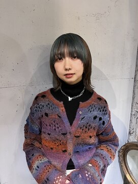 フェンヘアーアイス 中目黒(Fen.hair ici) 夏カラーで差をつけろ!デザインカラー×マッシュウルフ×艶髪