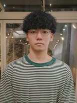 メイクス メンズ 表参道 原宿(MAKE'S men's)&nbsp;刈り上げセンターパート/波巻きツイストスパイラル/表参道