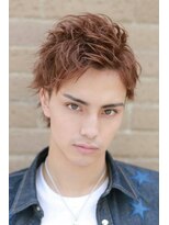 リップスヘアー 銀座(LIPPS hair)&nbsp;サイドスラッシュブラスト イメチェン オールバック 刈り上げ