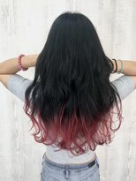 ラッズプラスエイチ(Lads+h)&nbsp;【Lads+h 】大人可愛いグラデーションカラーレッド