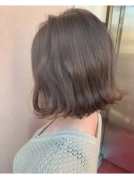 ワット 新宿店 【W-ワット-新宿店 担当Satomi】艶感×透け感グレージュcolor♪