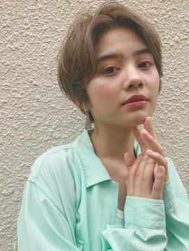 ヘア ヴィルゴ 吉祥寺(hair Virgo) ミルクティーベージュ×ハンサムショート