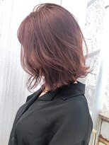 アルバム 新宿(ALBUM SHINJUKU)&nbsp;ピンクアッシュボブ_オリーブカラーハイライトカラー_ba279232