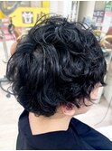 メンズショートカット スパイラルパーマ
