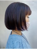 顎ラインショートボブ