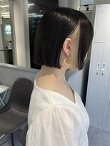 ファイブバイジエクト 堀江(FIVE by The Ect)&nbsp;似合わせカット×ぱつっとボブ×インナーカラー×ミルクティー☆