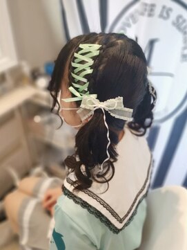 ヘアセットサロン ミント(Hair set salon MINT) レースアップツインテール